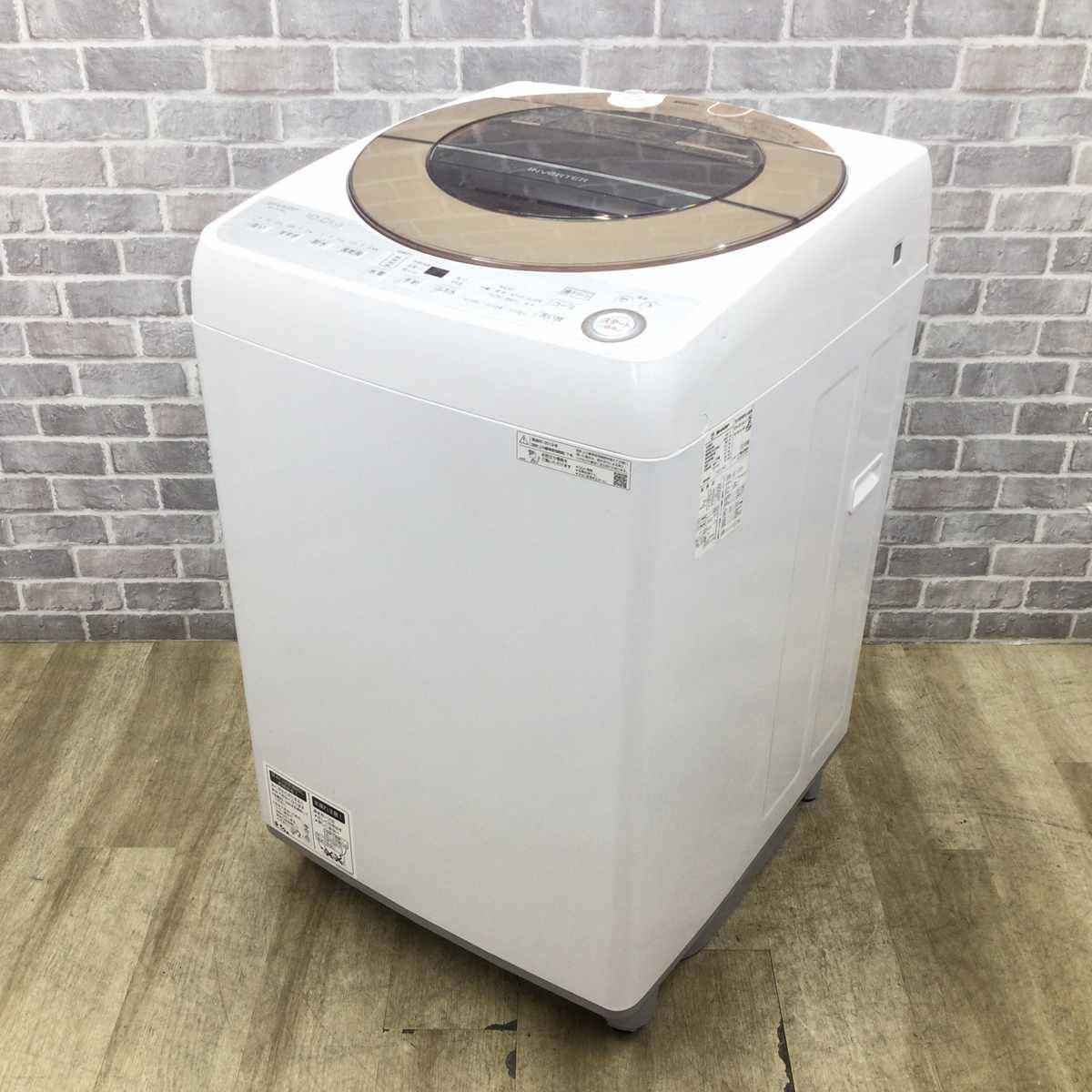 シャープ 全自動洗濯機10.0? ES-GV10C-T 2019年製 | リユース家電Happy