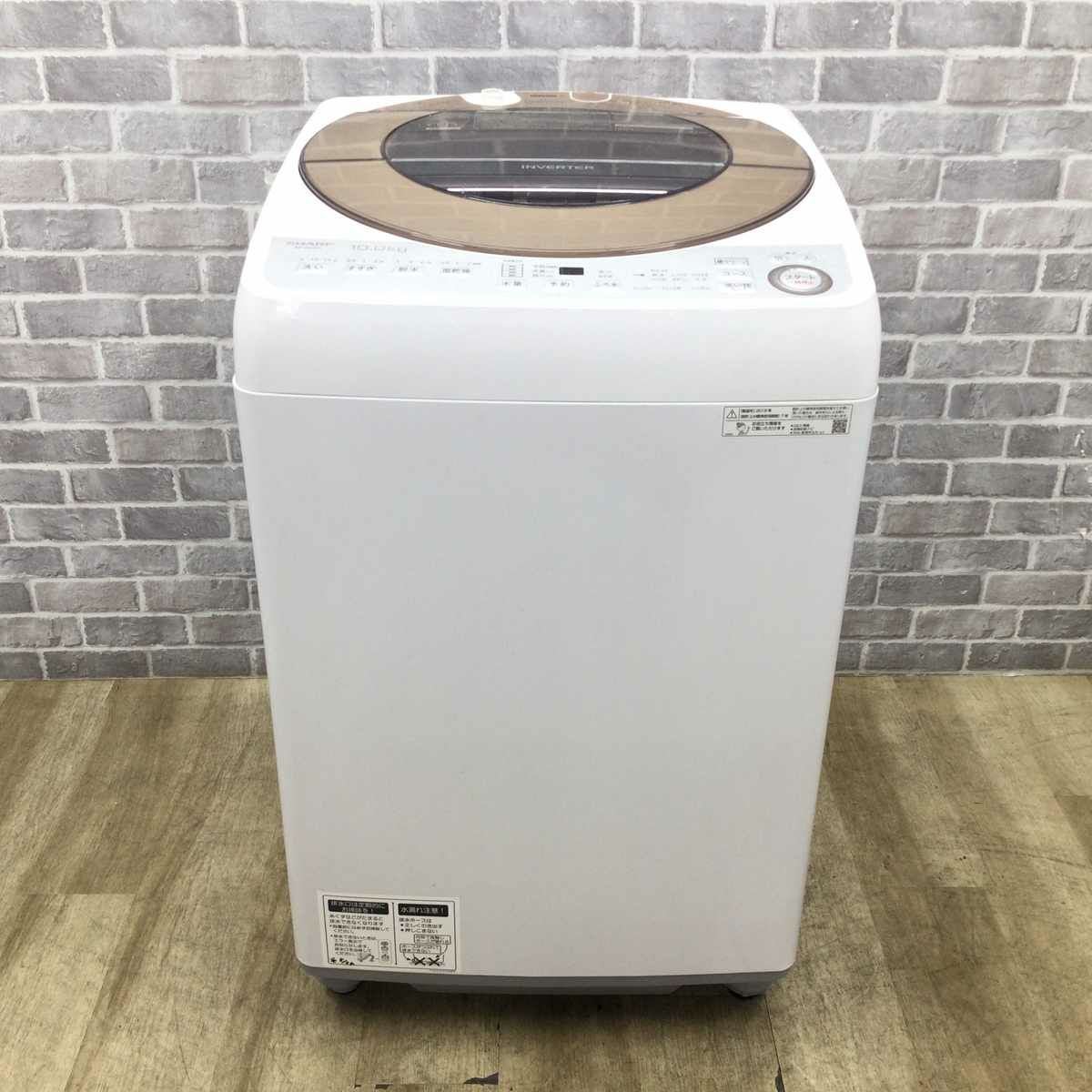 シャープ 全自動洗濯機10.0? ES-GV10C-T 2019年製