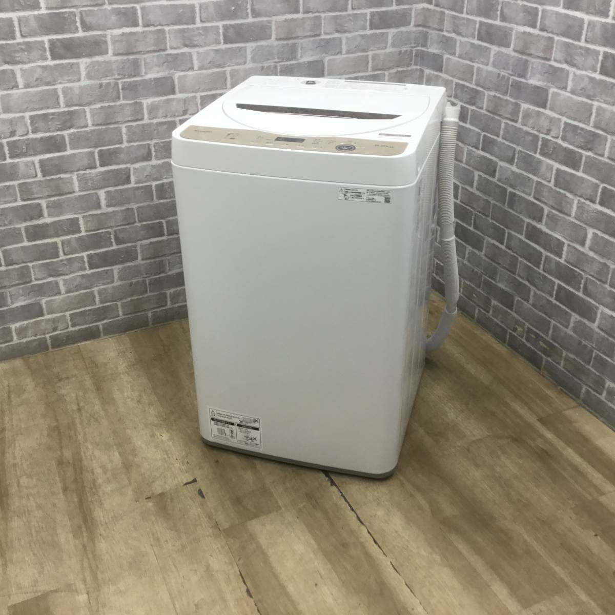 シャープ 洗濯機 6.0kg 縦型 ブラウン ES-GE6G-T 2023年製