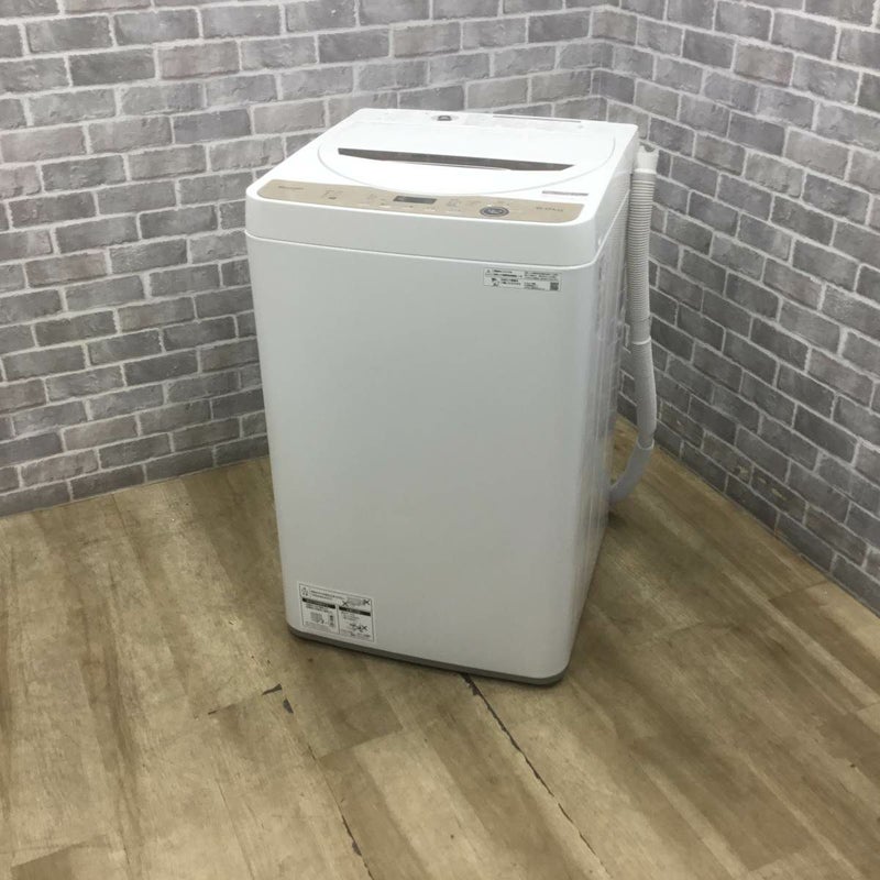 シャープ 洗濯機 6.0kg 縦型 ブラウン ES-GE6G-T 2023年製