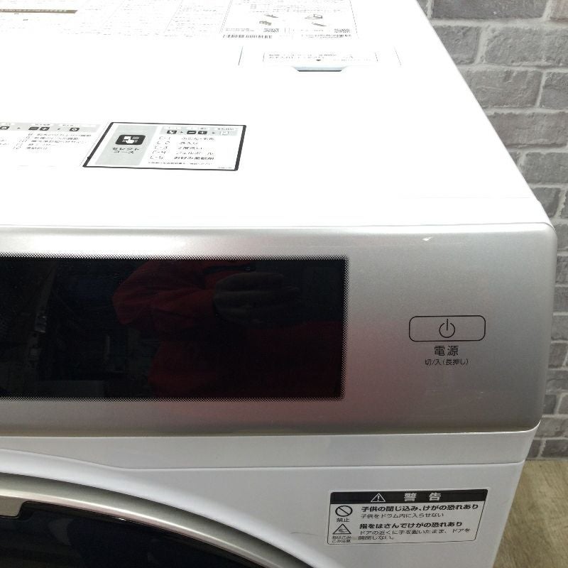 アクア まっ直ぐドラム2.0 洗濯乾燥機 ドラム式 洗濯容量 10.0kg 乾燥容量 5.0kg ホワイト AQW-DM10R-R 2024年製