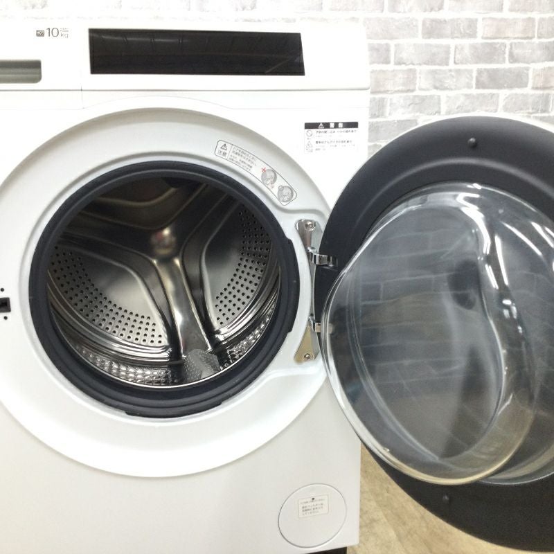 アクア まっ直ぐドラム2.0 洗濯乾燥機 ドラム式 洗濯容量 10.0kg 乾燥容量 5.0kg ホワイト AQW-DM10R-R 2024年製
