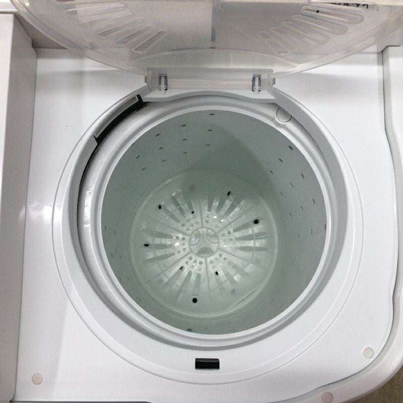 アクア 洗濯機 4.0kg 二槽式 ホワイト AQW-N40 2019年製