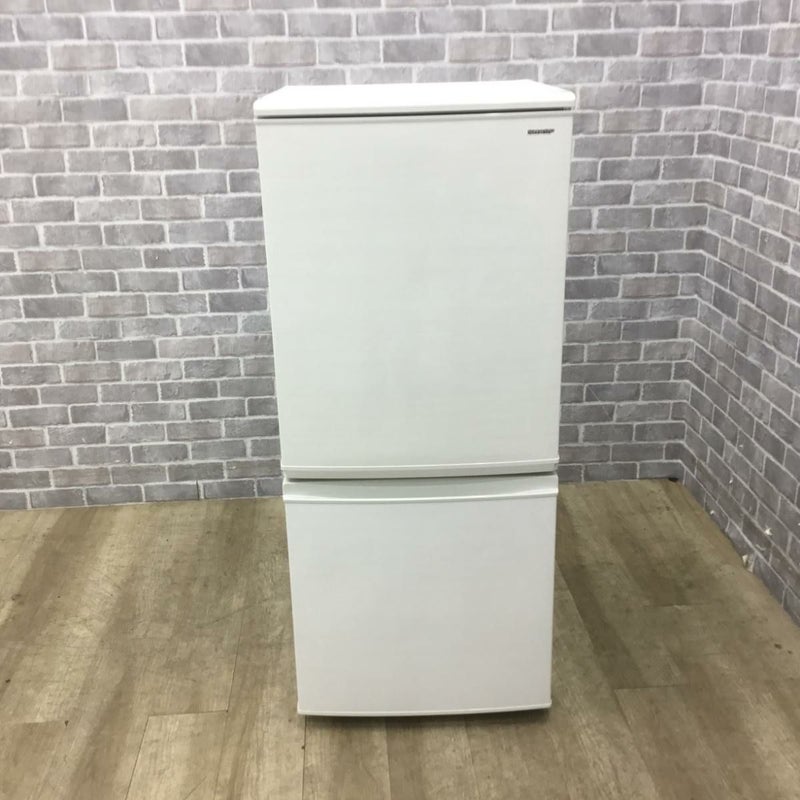 シャープ 冷蔵庫 2ドア 137L つけかえどっちもドア ホワイト SJ-D14D-W 