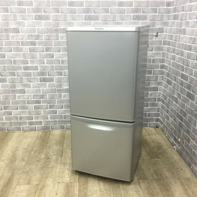 パナソニック 冷蔵庫 2ドア 138L 右開き シルバー NR-B149W-S 2017年製