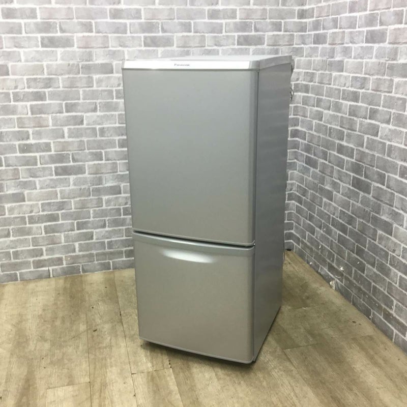 パナソニック 冷蔵庫 2ドア 138L 右開き シルバー NR-B149W-S 2017年製