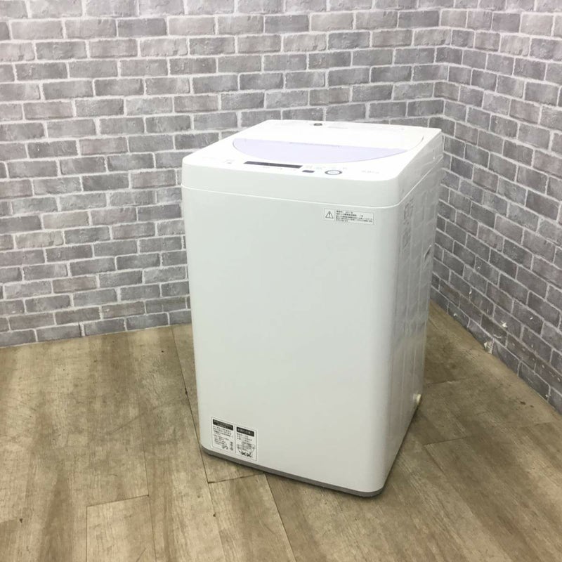 シャープ 洗濯機 5.5kg 縦型 バイオレット ES-GE5A-V 2017年製