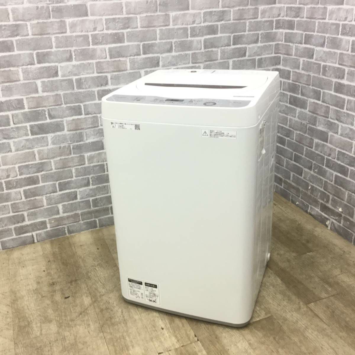シャープ 全自動洗濯機 4.5kg ES-GE4C 2019年製