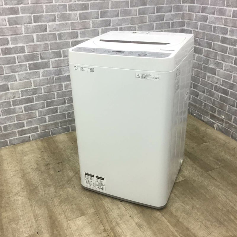 シャープ 全自動洗濯機 4.5kg ES-GE4C 2019年製