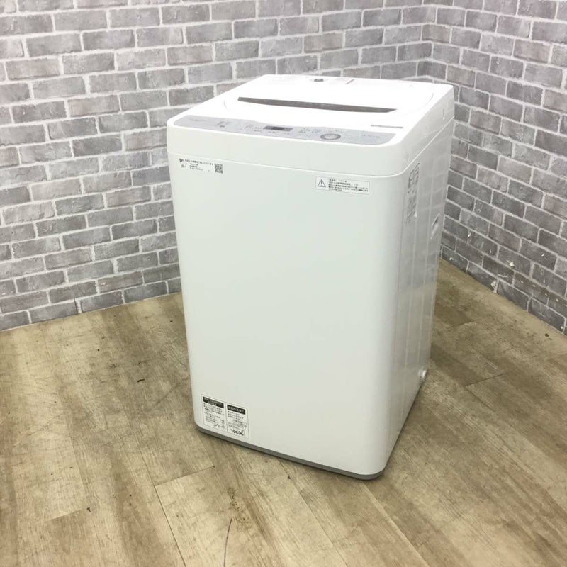 シャープ 全自動洗濯機 4.5kg ES-GE4C 2019年製