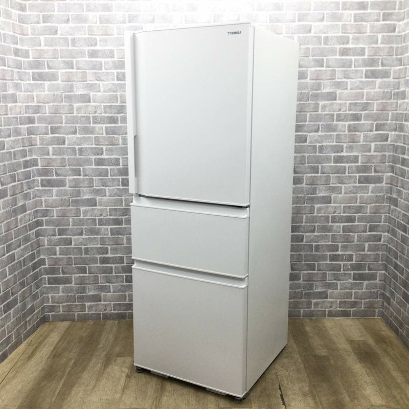 東芝 冷蔵庫 3ドア 326L 右開き GR-V33SC(WU) 2024年製