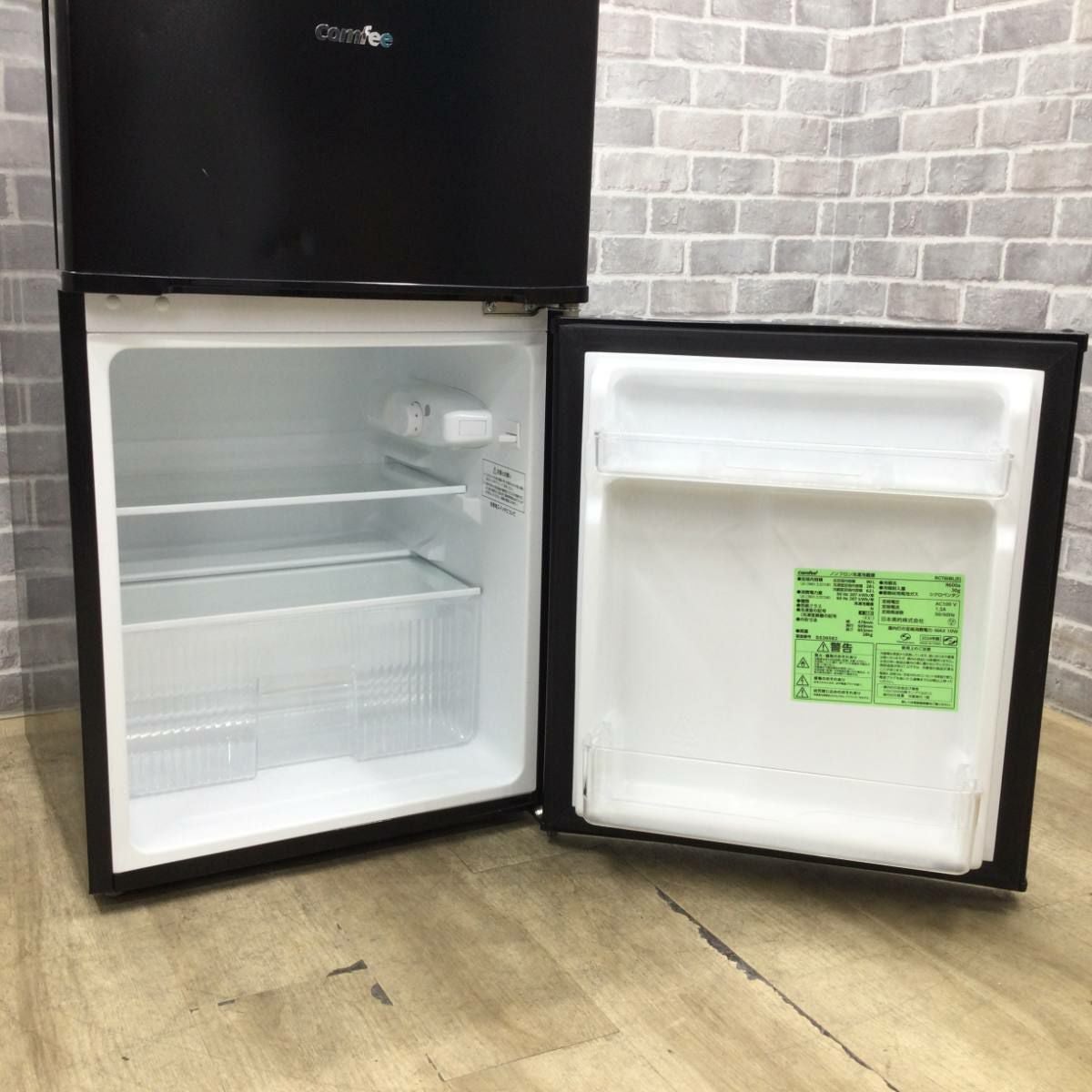 Comfee' 冷蔵庫 2ドア 90L 右開き RCT90BL/E 2024年製