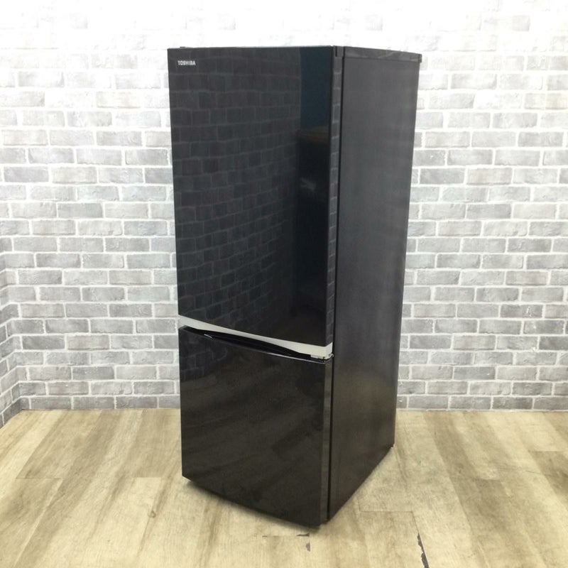 東芝 冷蔵庫 2ドア 153L 右開き GR-P15BS(K) 2019年製