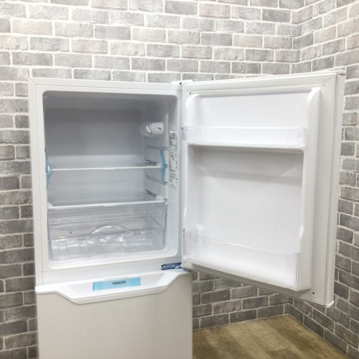 山善 冷蔵庫 2ドア 106L 右開き アウトレット未使用品 YFR-D111(W