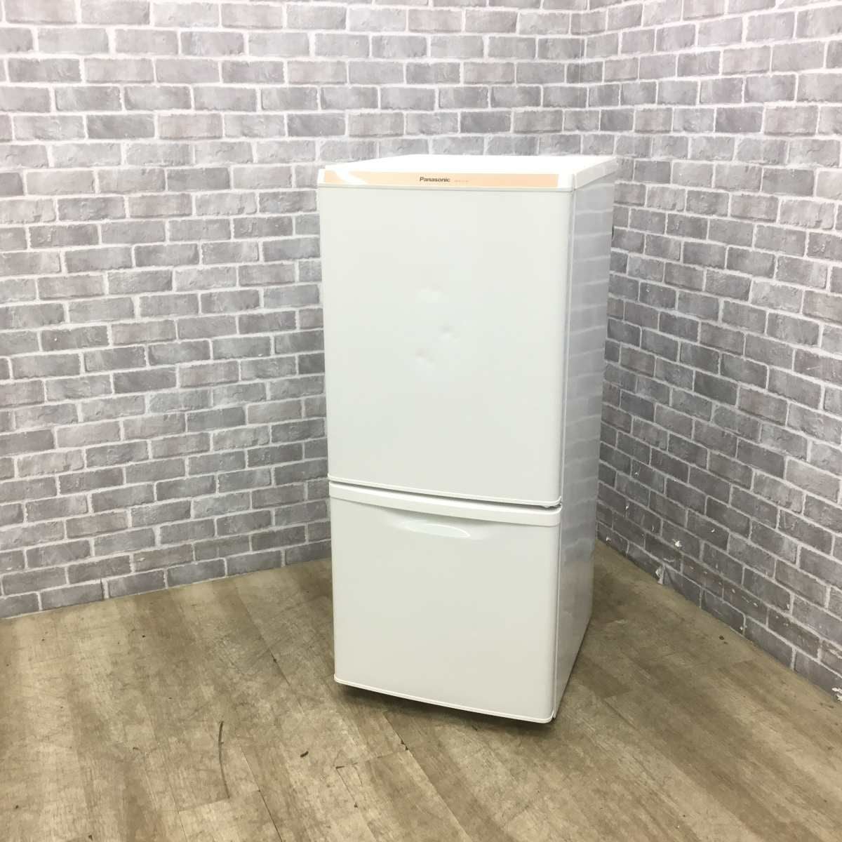 2ドア冷蔵庫(138L) パナソニック NR-B147W 2015年製 中古J0076 パナソニック 冷蔵庫 2ドア 138L 右開き NR-B147W-W 2015年製 【特価品