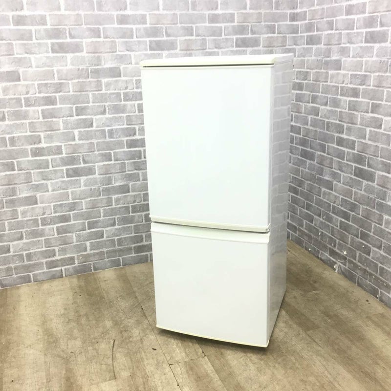 シャープ 冷蔵庫 2ドア 137L どっちもドア SJ-C14B-W 2016年製