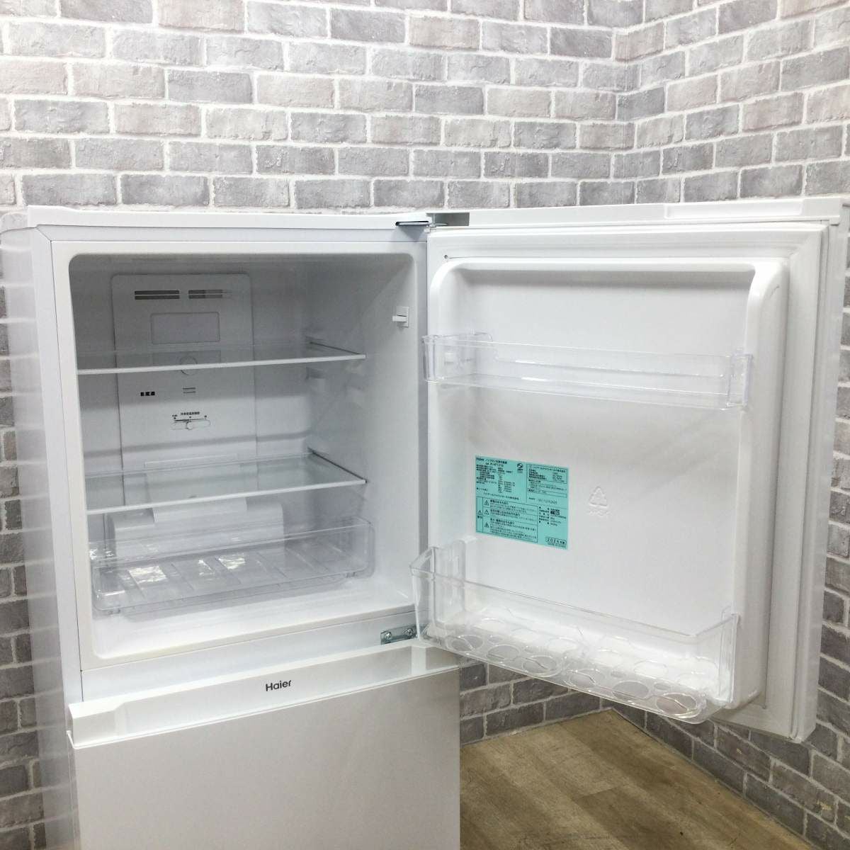 ハイアール 冷蔵庫 2ドア 121L JR-NF121B(W) 2024年製