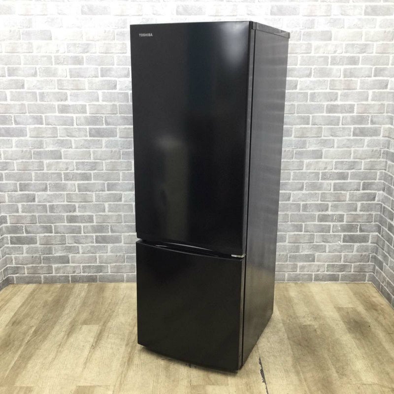東芝 冷蔵庫 2ドア 170L 右開き GR-V17BS(K) 2023年製