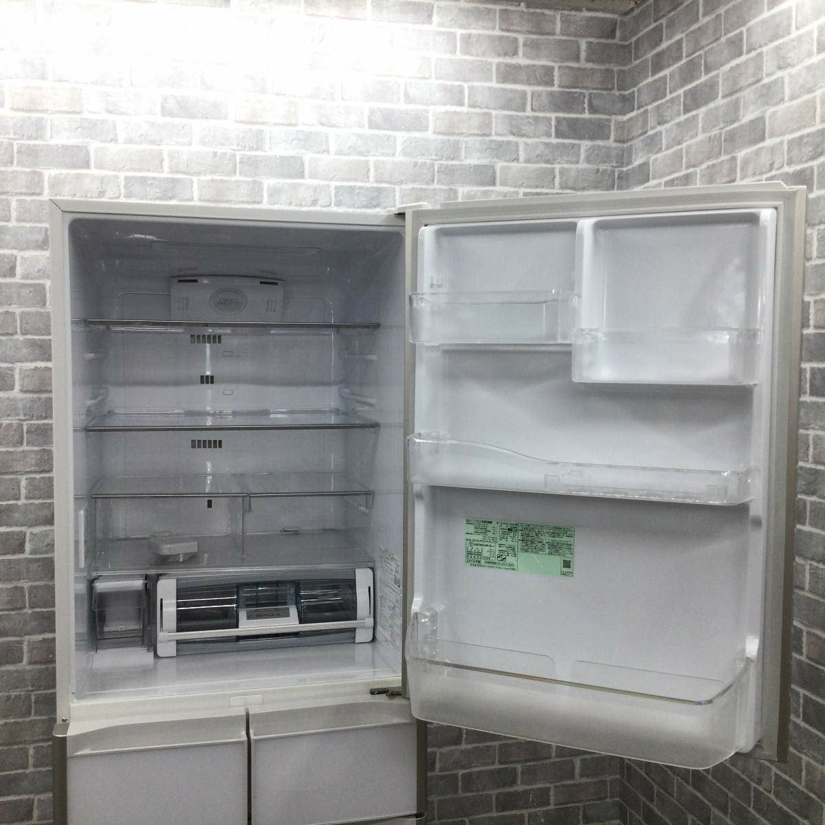 日立 冷蔵庫 5ドア 401L 右開き R-S40J(XW) 2019年製