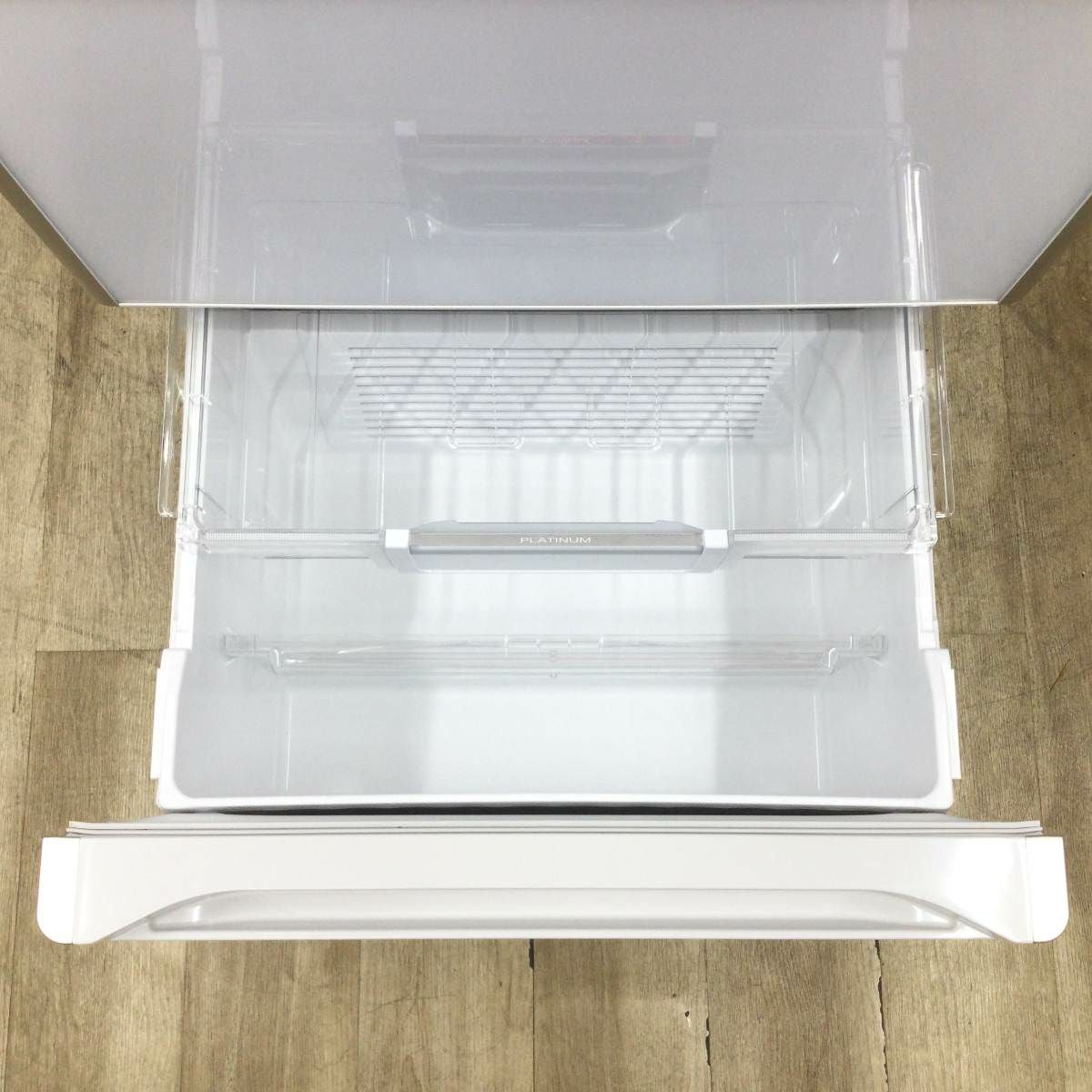 日立 冷蔵庫 5ドア 401L 右開き R-S40J(XW) 2019年製