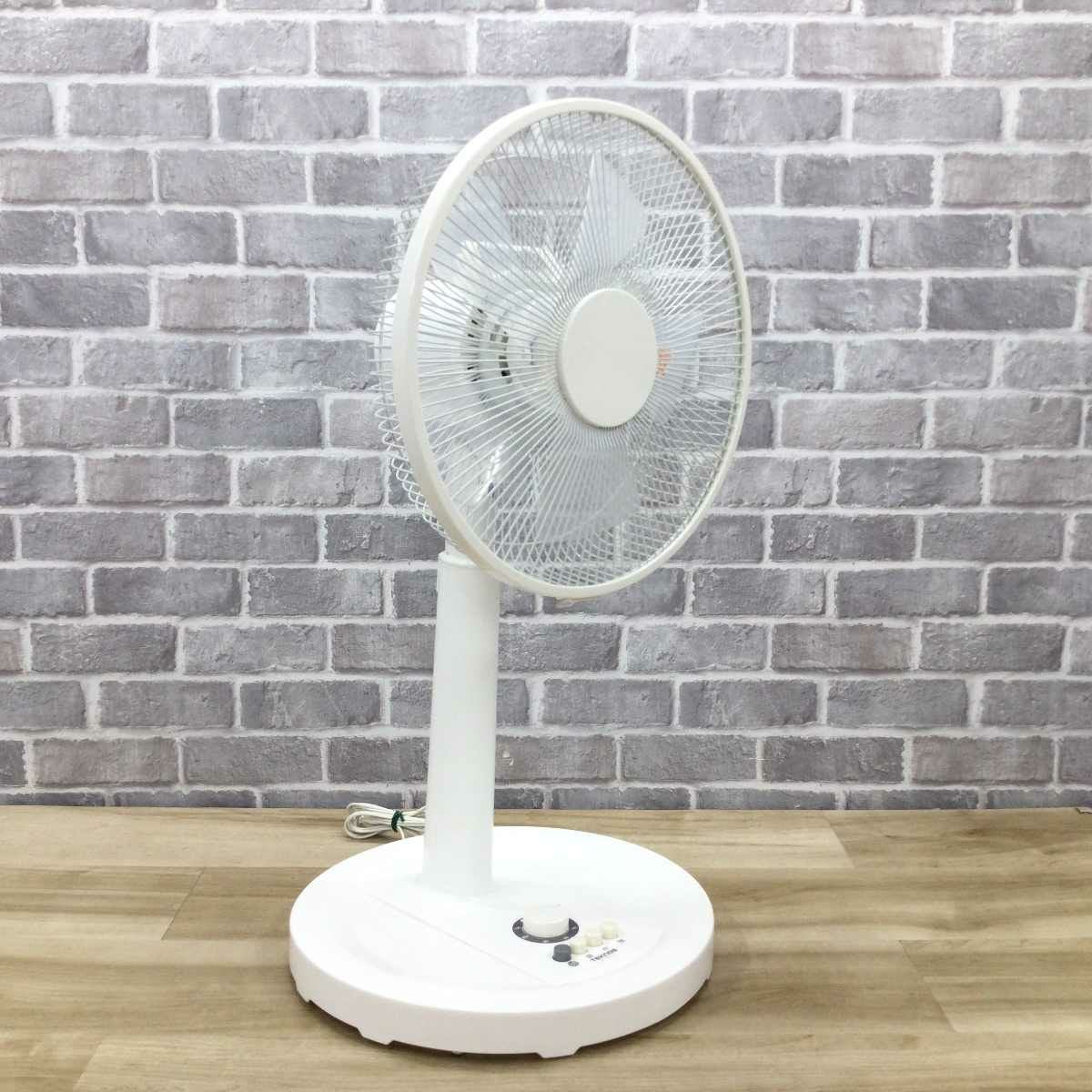 テクノス リビング扇風機 30cm KI-1751(W) 2021年製