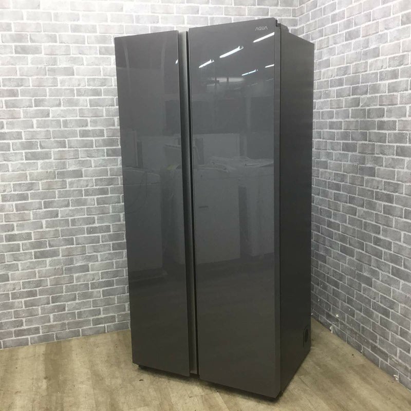 アクア 冷蔵庫 2ドア 475L フレンチドア 【アウトレット】 AQR-SBS48R-DS 2025年製