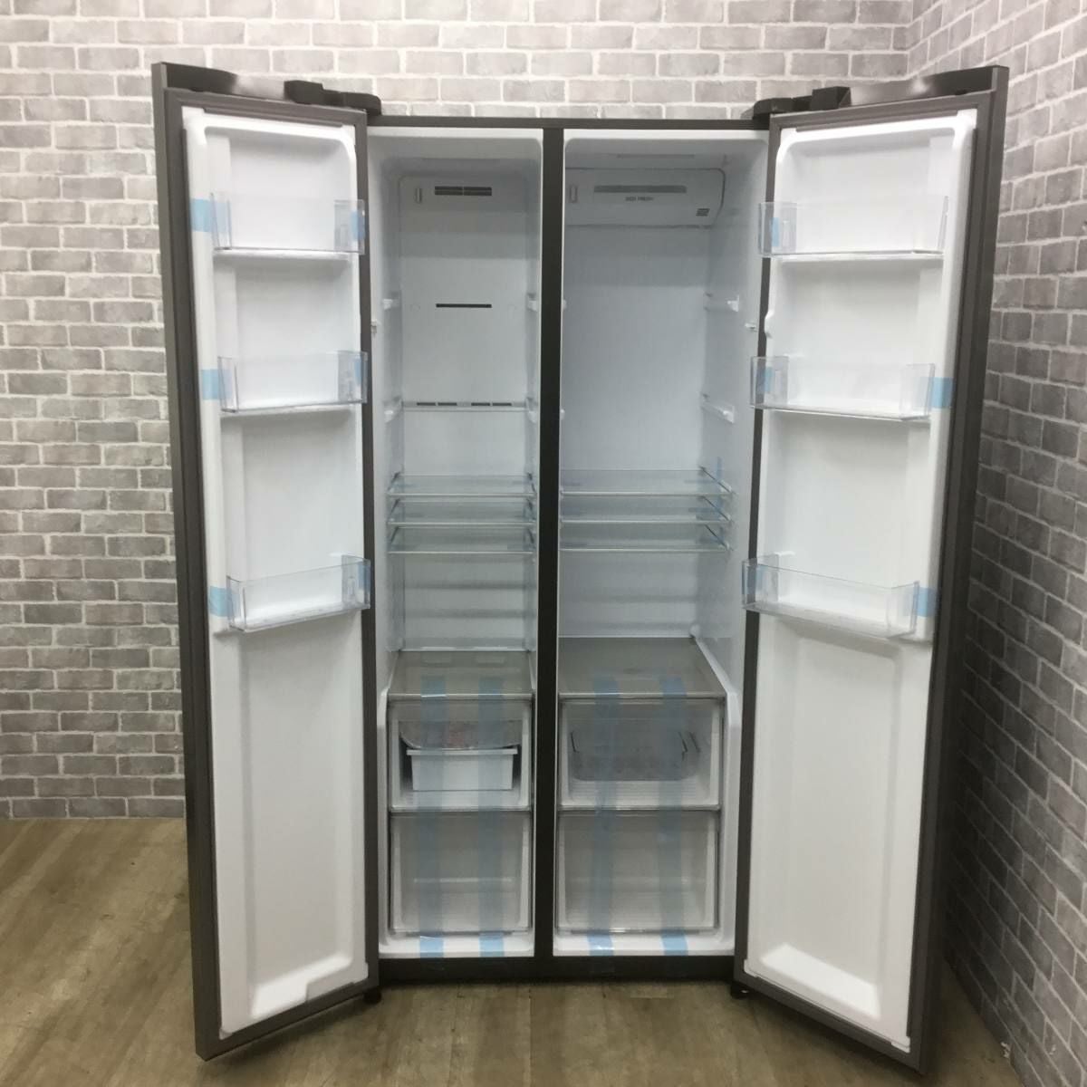 アクア 冷蔵庫 2ドア 475L フレンチドア 【アウトレット】 AQR-SBS48R-DS 2025年製
