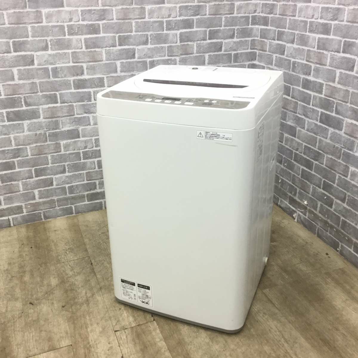 シャープ 全自動洗濯機 4.5kg ES-GE4B 2018年製