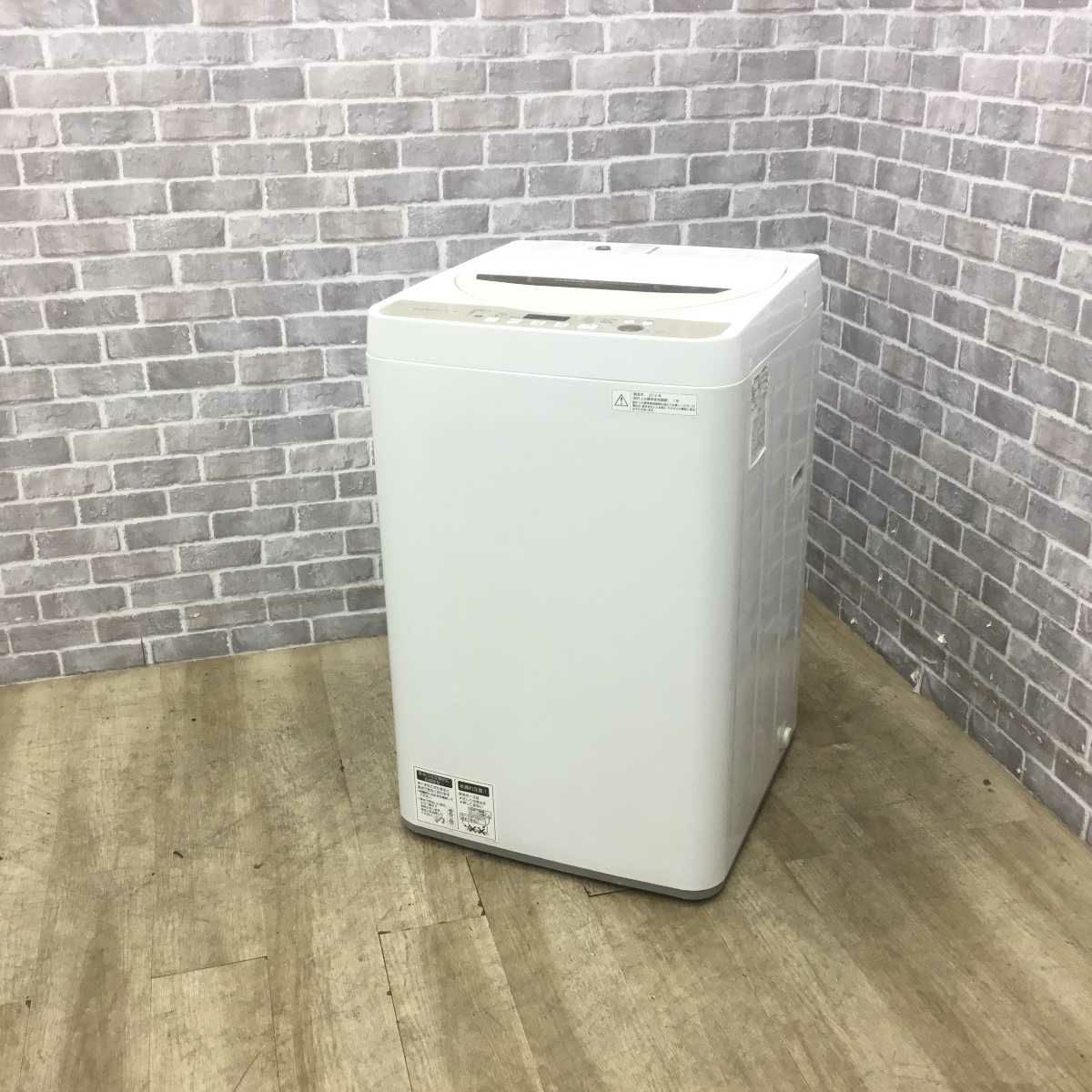シャープ 全自動洗濯機 4.5kg ES-GE45R 2016年製