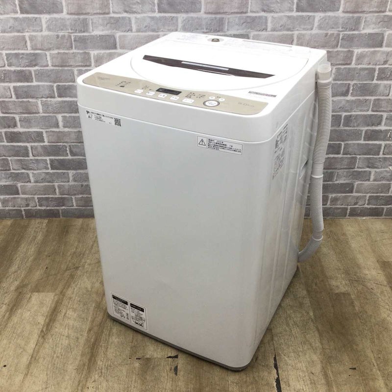 シャープ洗濯機 6.0kg ES-GE6D 2020年製