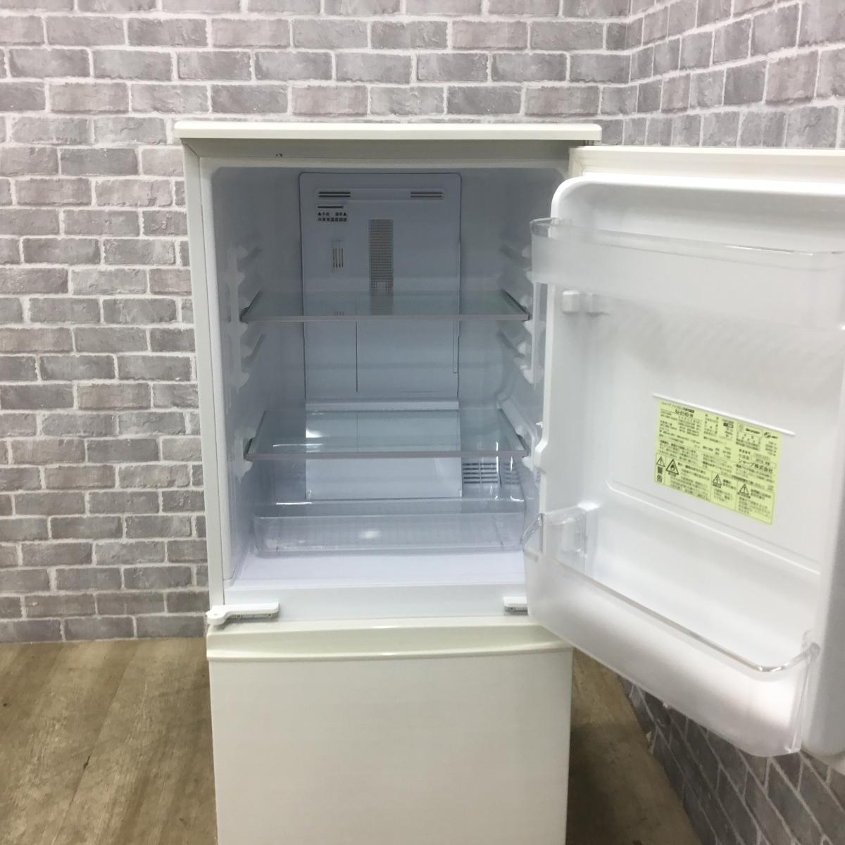 SHARP 2ドア 冷蔵庫 どっちもドア sj-d14d-w 2018 137L 中古 SHARP（シャープ） 中古 137L つけかえどっちもドア 2ドア冷蔵庫 SJ