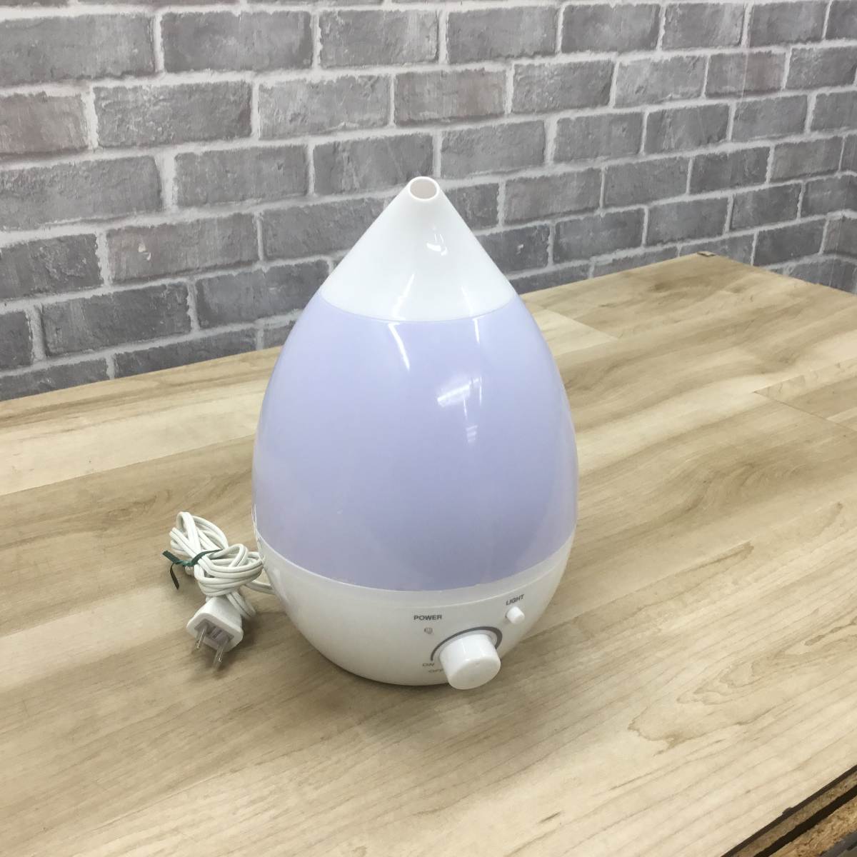 山善 加湿器 超音波式 レインボ－デュ－ Sサイズ JRD-F13(WH) 2020年製
