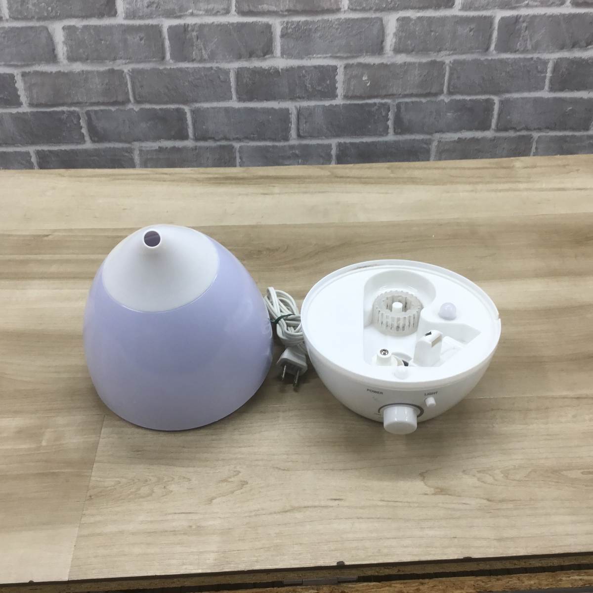 山善 加湿器 超音波式 レインボ－デュ－ Sサイズ JRD-F13(WH) 2020年製