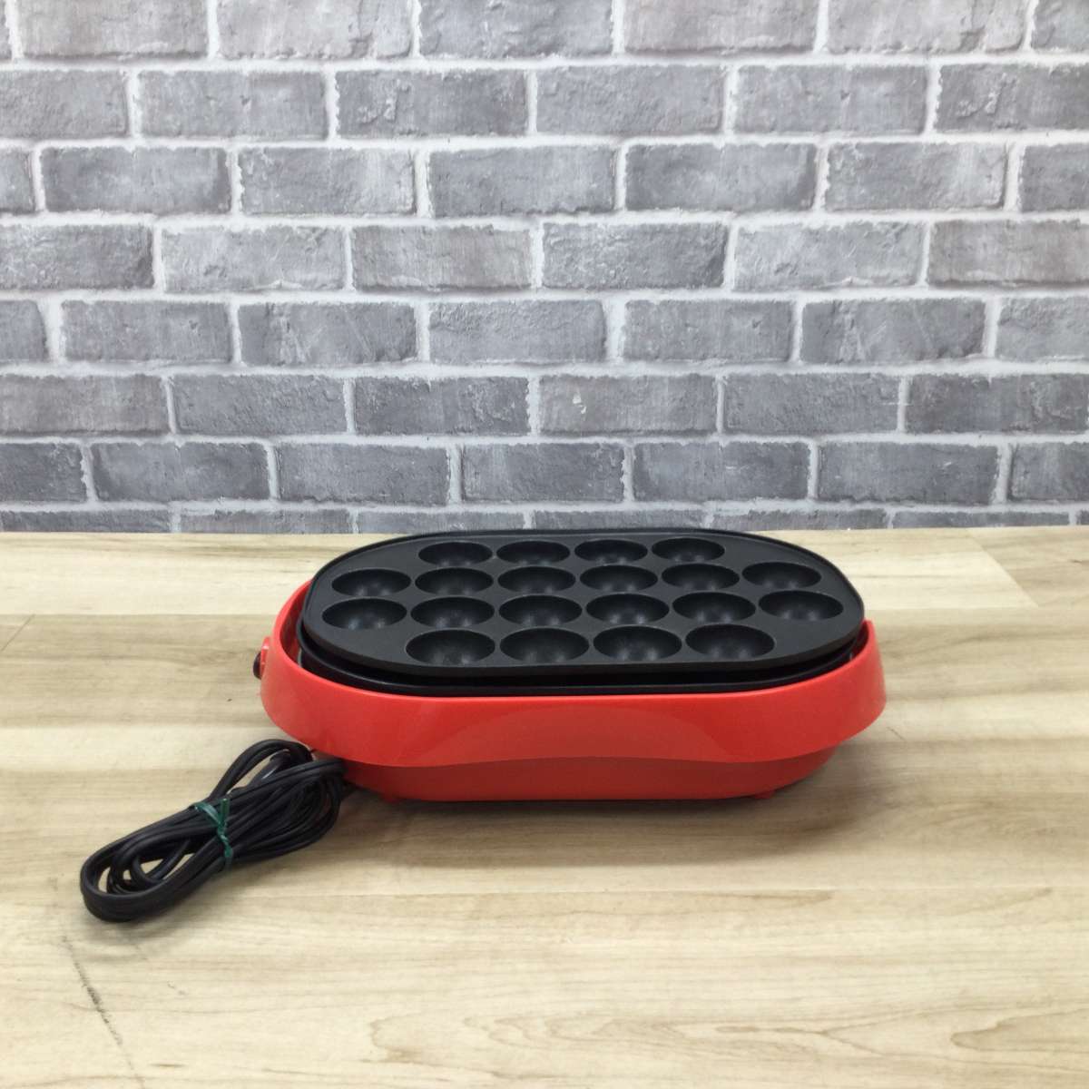 山善 たこ焼き器 20穴(平面プレート付) YOC-W200(R) 2020年製