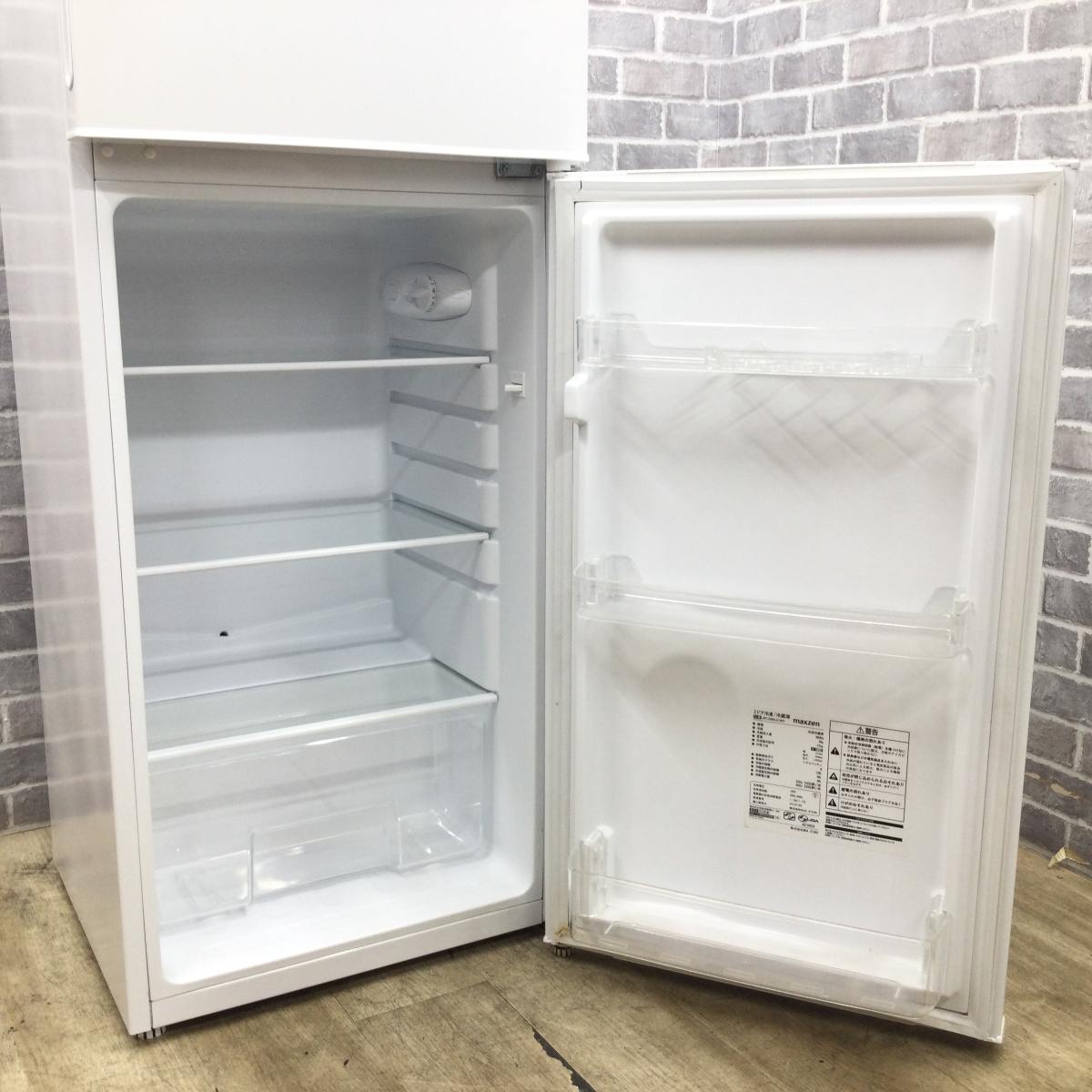 MAXZEN 冷蔵庫 2ドア 138L 右開き JR138ML01WH 2019年製