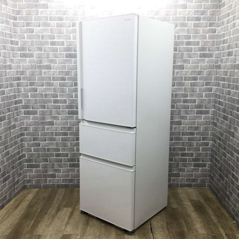 東芝 冷蔵庫 3ドア 356L 右開き GR-T36SC(WT) 2022年製