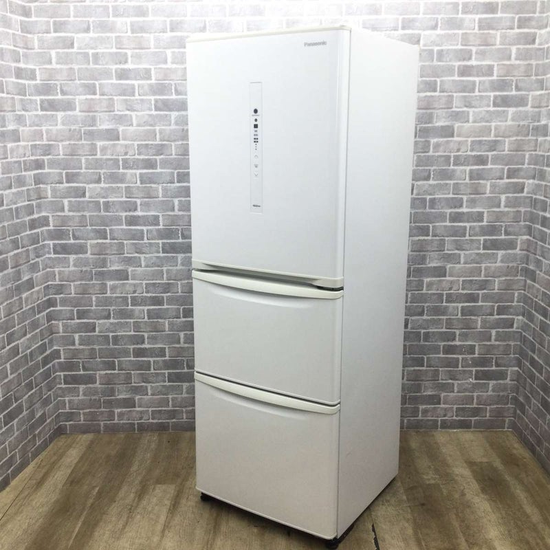 パナソニック 冷蔵庫 3ドア 335L 右開き NR-C341C-W 2020年製