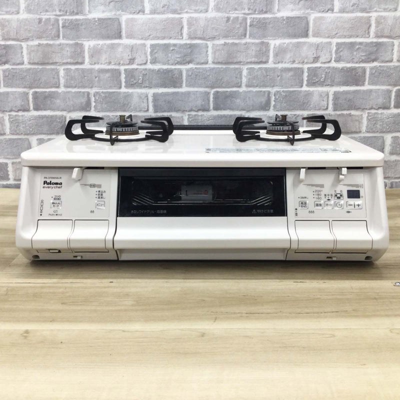 パロマ ガスコンロ 都市ガス 約60cm幅 右強火力 水無し両面グリル PA-370WHA-R-13A 2022年製