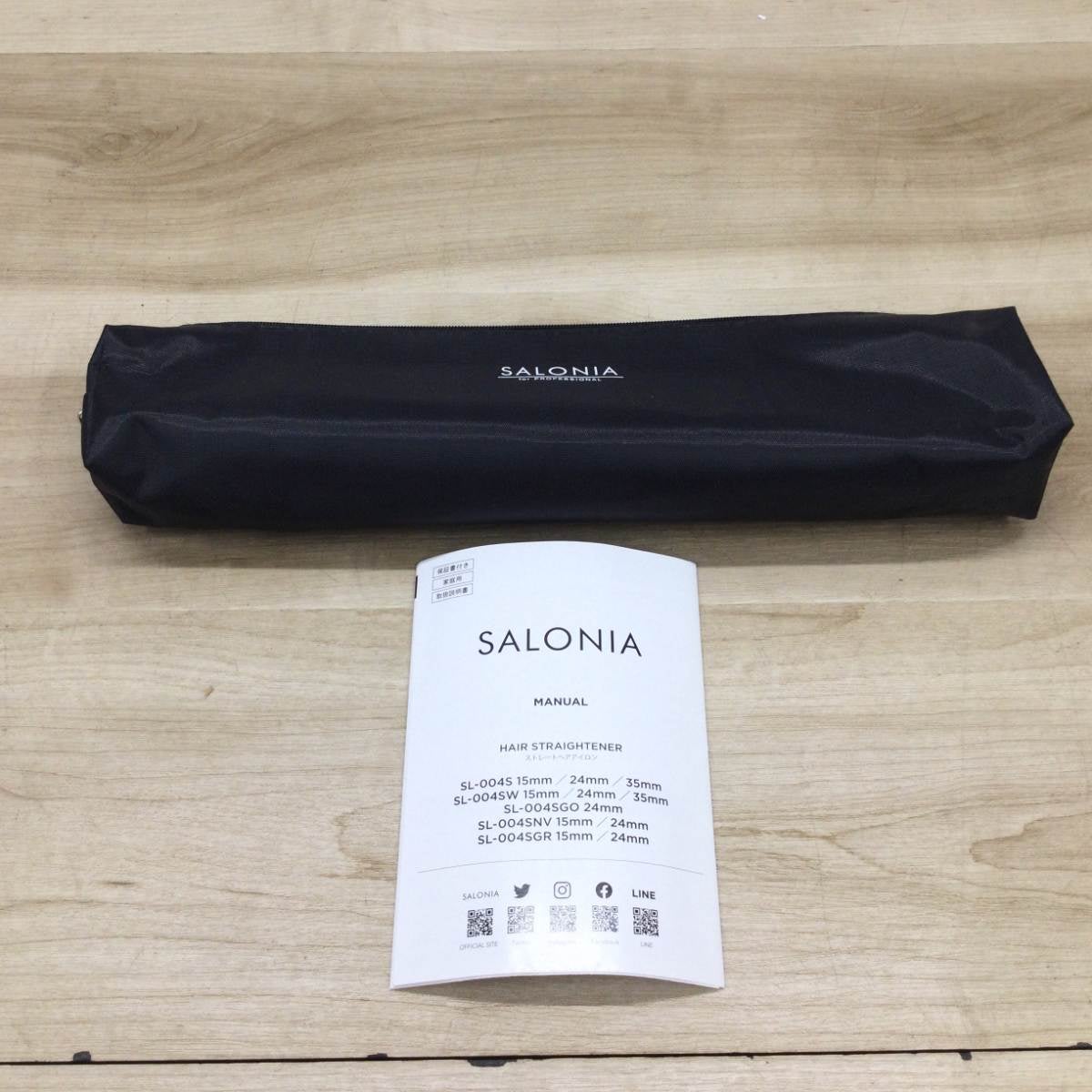SALONIA ヘアアイロン15mm  SL-004SGR