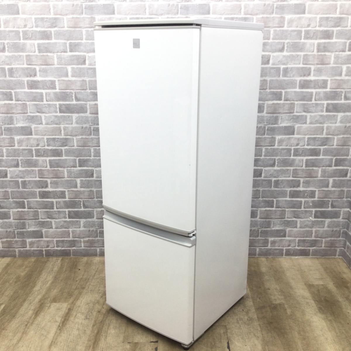 シャープ 冷蔵庫 2ドア 167L どっちもドア SJ-17E6-KW 2019年製