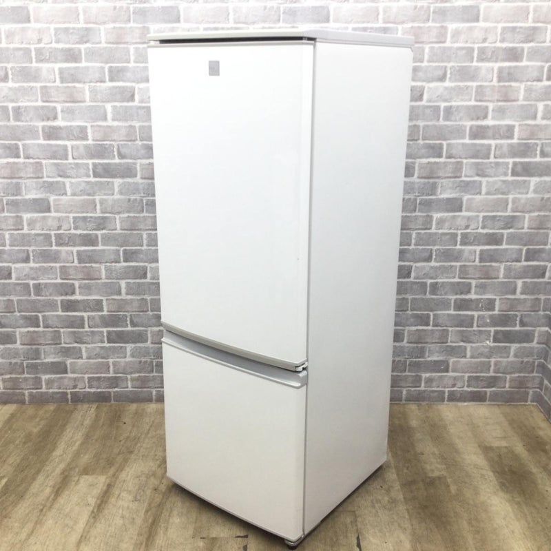 シャープ 冷蔵庫 2ドア 167L どっちもドア SJ-17E6-KW 2019年製