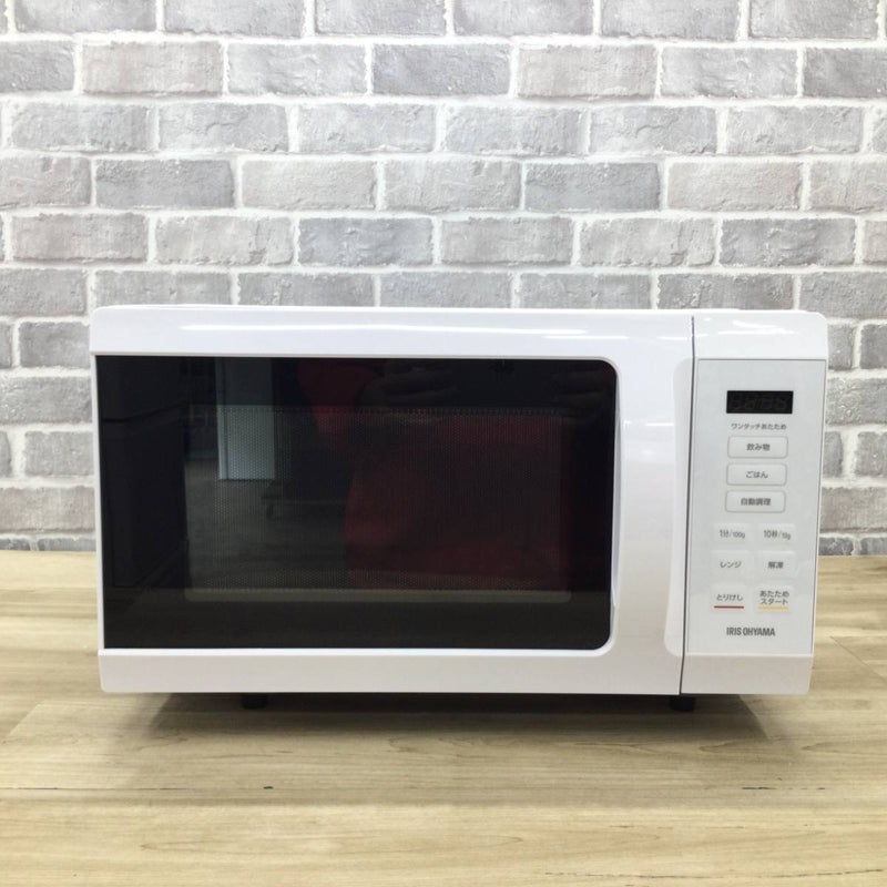アイリスオーヤマ 電子レンジ500W18Lヘルツフリーフラット KMB-F186-W 2024年製