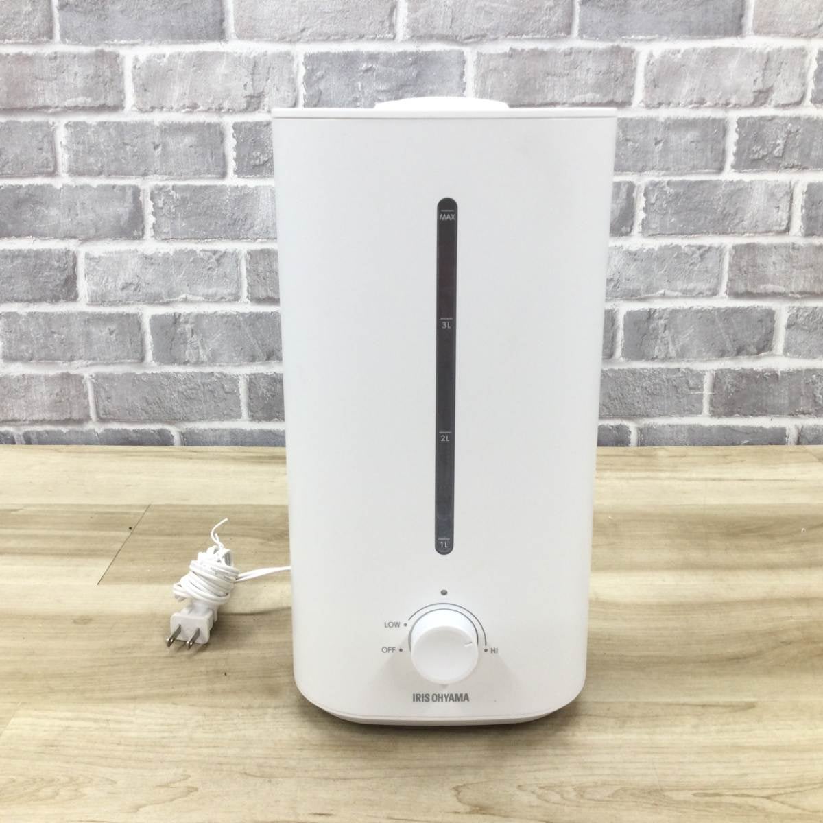 アイリスオーヤマ 加湿器 上部給水式 超音波式 AZHM-UU28B-W 2024年製