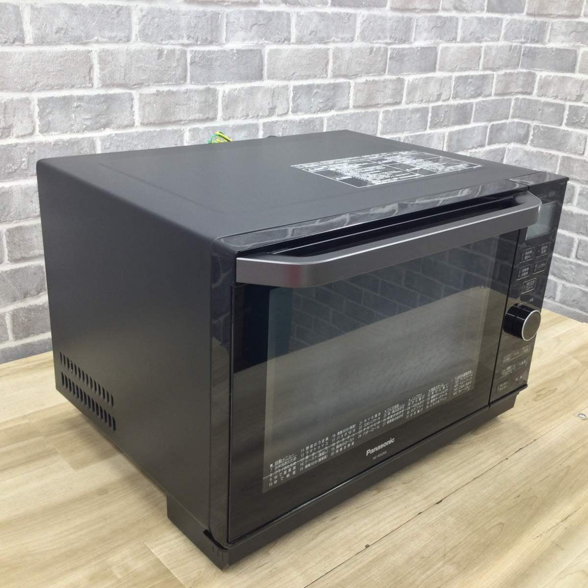 パナソニック オーブンレンジ 1000W 26L【角皿式スチーム】 NE-MS266Ｋ 2019年製
