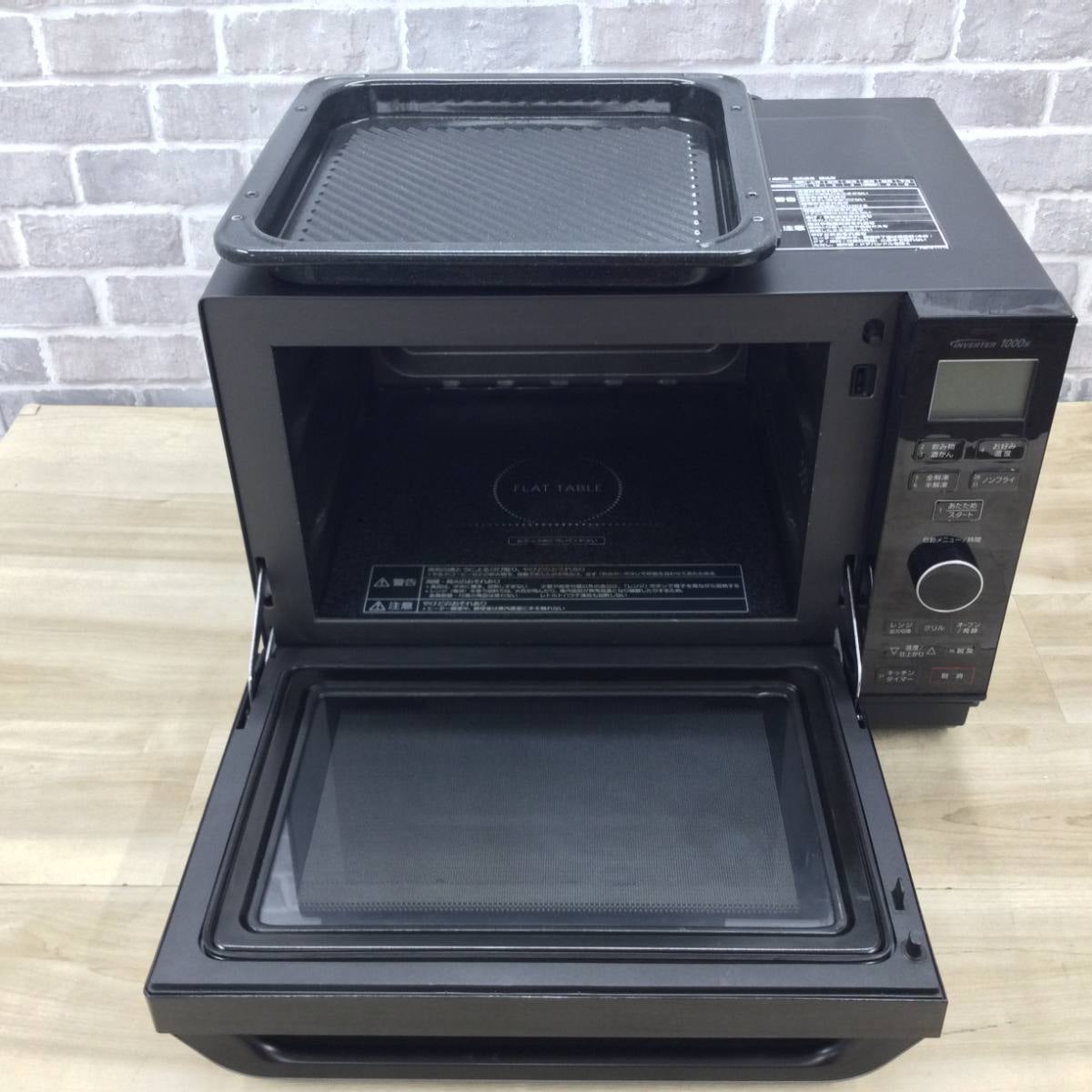 パナソニック オーブンレンジ 1000W 26L【角皿式スチーム】 NE-MS266Ｋ 2019年製
