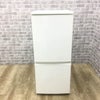 シャープ 冷蔵庫 2ドア 137L どっちもドア SJ-D14C-W 2017年製