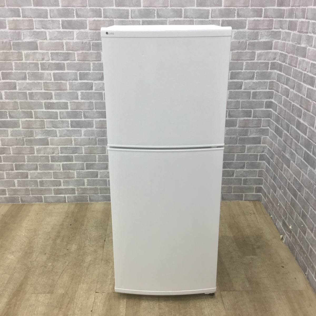 ユーイング 冷蔵庫 2ドア 140L 右開き UR-F140J(W) 2018年製