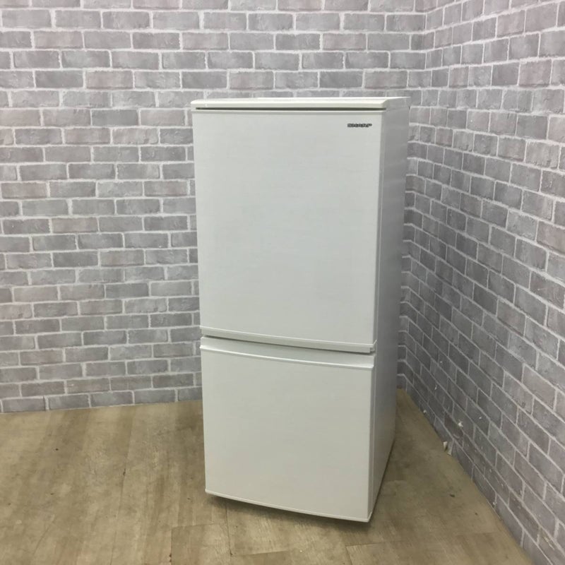 シャープ 冷蔵庫 2ドア 137L どっちもドア SJ-D14A-S 2015年製
