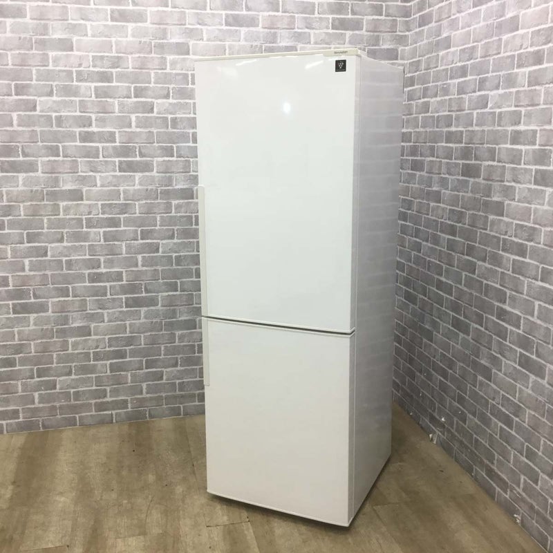 シャープ 冷蔵庫 2ドア 271L 右開き SJ-PD27C-W 2017年製