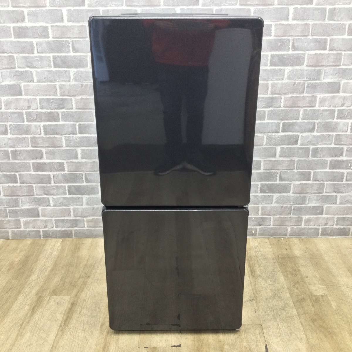 ユーイング 冷蔵庫 2ドア 110L 右開き UR-F110H(K) 2017年製